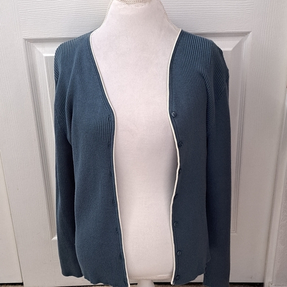 Two Piece Green Tunic & Cardigan   Size XL - Picture 4 of 11